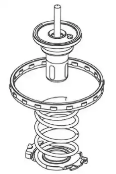 Image of Thermostat - Without Housing - With Gasket 799-88K by MotoRad