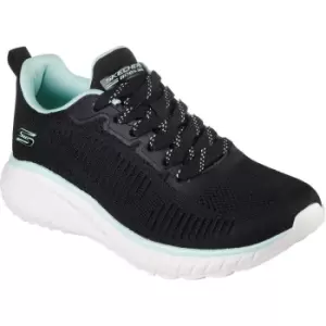 Image of Skechers Womens Bobs Squad Chaos Parallel Lines Trainers UK Size 6 (EU 39)