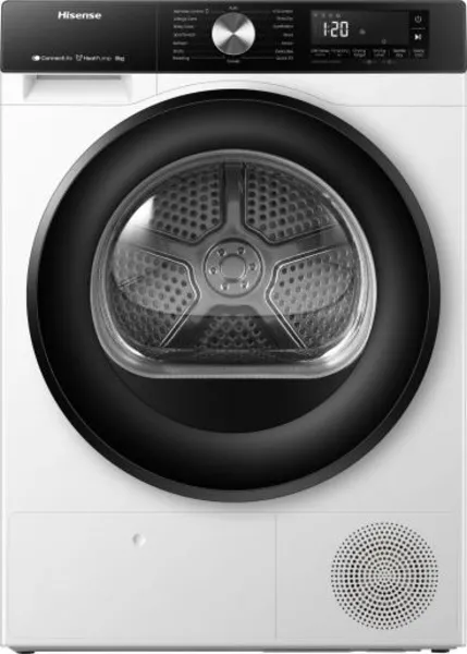 Image of Hisense DH3S802BW3 8KG Heat Pump Tumble Dryer