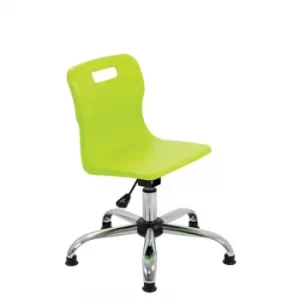 Image of TC Office Titan Swivel Junior Chair with Glides, Lime