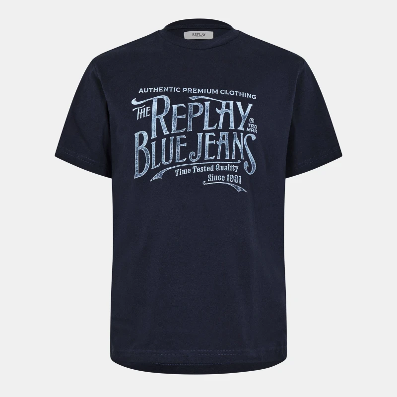 Image of Replay Blue Jeans T-Shirt Navy male S