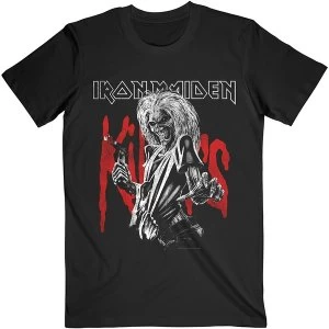 Image of Iron Maiden - Killers Eddie Large Graphic Distress Unisex Medium T-Shirt - Black