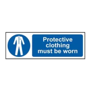 Image of Protective Clothing Must Be Worn - Sav (600 x 200mm)