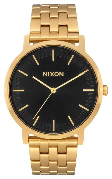 Image of Nixon A1057-2042-00 Porter All Gold / Black Sunray Gold Watch