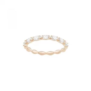 Image of Ladies Swarovski Rose Gold Plated Vittore Ring Size 52