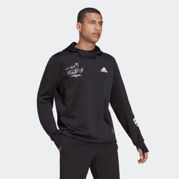 Image of adidas Signature Running Hoodie Mens - Black