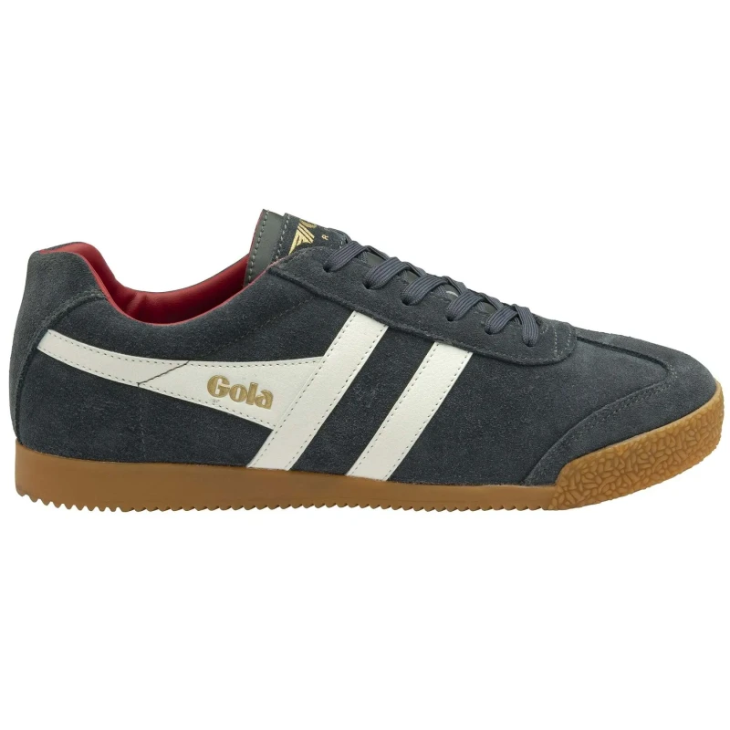 Image of Gola Mens Harrier Classics Suede Trainers Storm Grey - UK 7 Grey male CB0623DG7