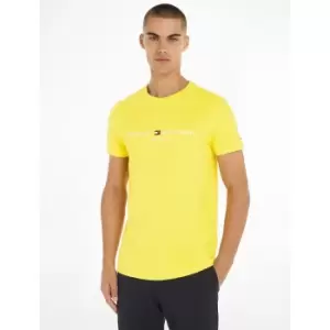 Image of Cotton Embroidered Logo T-Shirt with Crew Neck and Short Sleeves