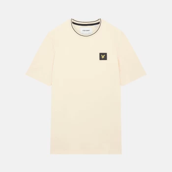 Image of Mens Casuals Tipped T-Shirt - Orange Quartz - M