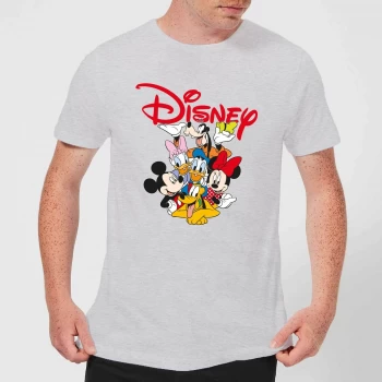 Image of Mickey Mouse Disney Crew Mens T-Shirt - Grey - XS - Grey