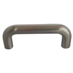 Image of BQ Satin Nickel Effect D Shaped Furniture Handle Pack of 6