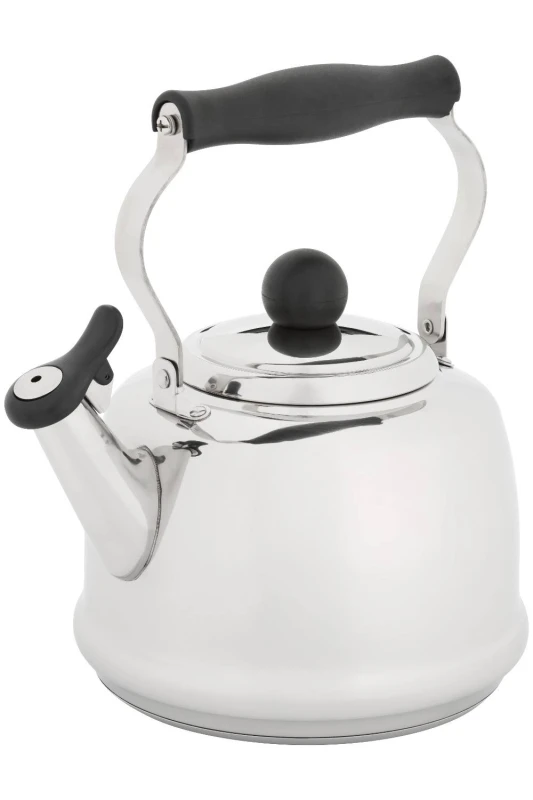 Image of Judge Traditional Whistling Kettle 1.9L With Heat Resistant Handle - Silver