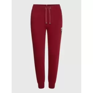 Image of Tommy Hilfiger Tapered Monogram Emb Sweatpants - Red