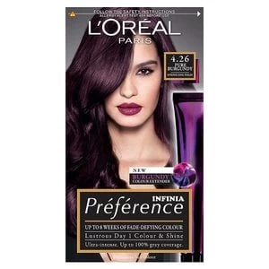 Image of Preference Infinia 4.26 Pure Burgundy Violet Hair Dye Vibrant