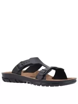 Image of Birkenstock Sofia Flat Sandals - Black, Size 5, Women