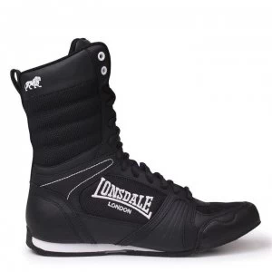 Image of Lonsdale Contender Junior Boxing Boots - Black/White