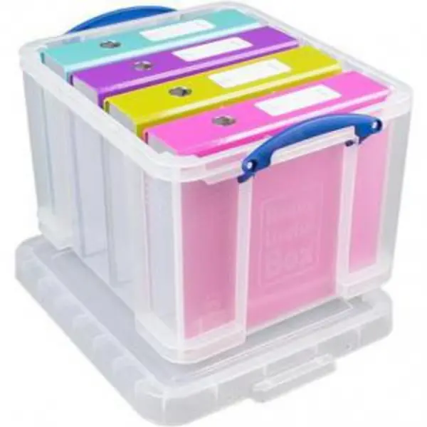 Image of Really Useful Plastic Storage Box 35 Litre Clear - 35CCB 46864RU EXR46864RU