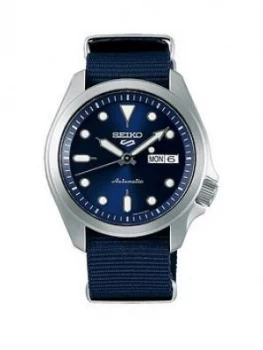 Image of Seiko Seiko Blue Sunray Daydate Automatic Dial Blue Nato Strap Mens Watch
