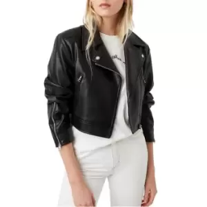 Image of French Connection Talie Modal Jersey High Neck Top - Black