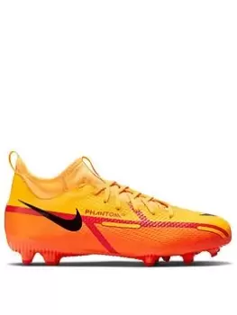 Image of Nike Junior Phantom GT Academy Dynamic Fit Firm Ground Football Boots - Orange, Size 2