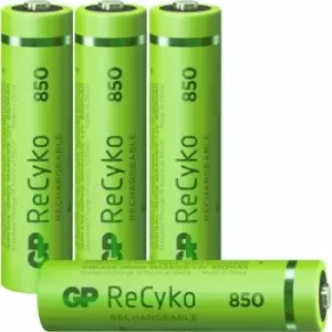 Image of GP Batteries ReCyko+ HR03 AAA battery (rechargeable) NiMH 850 mAh 1.2 V 4 pc(s)