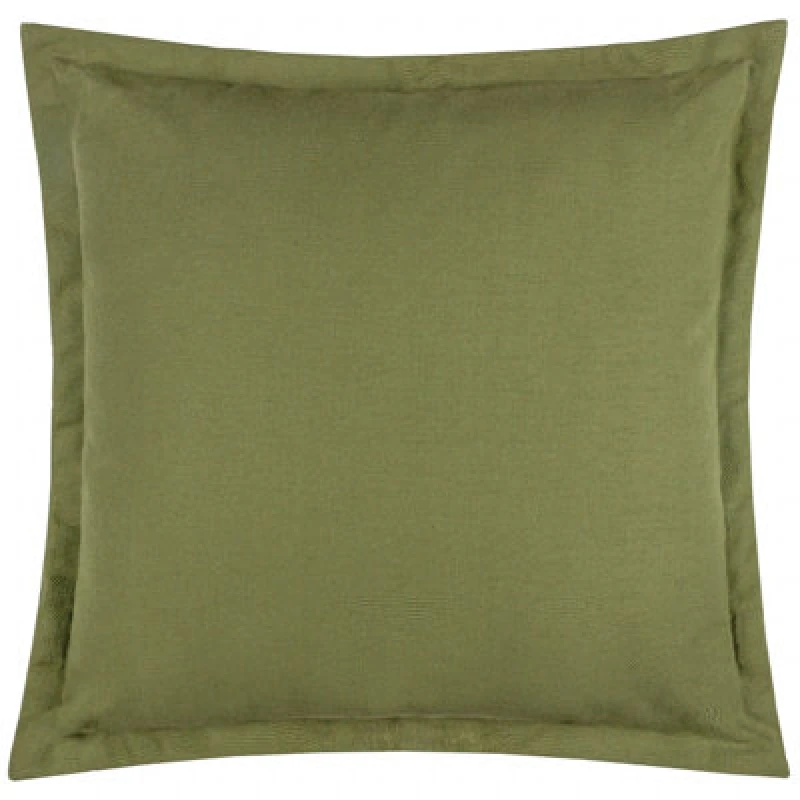 Image of Yard Holmfirth Canvas 100% Cotton Outdoor Cushion in Green Size: 45cm x 45cm Green Unisex 45cm x 45 cm
