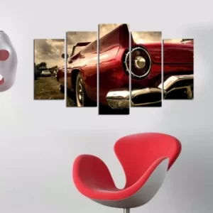 Image of 5PMDF-40 Multicolor Decorative MDF Painting (5 Pieces)