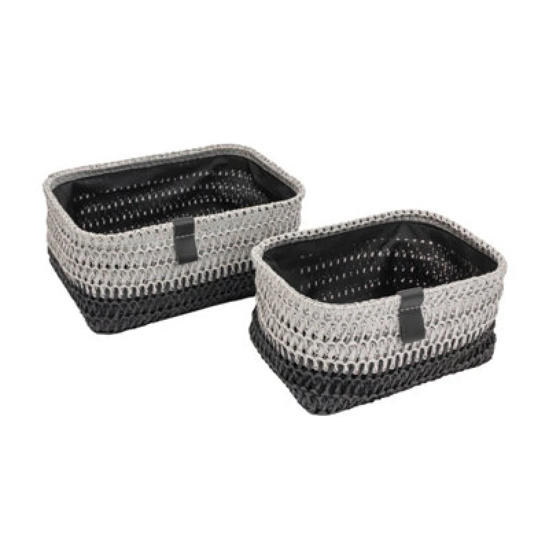 Image of Jvl Kenzi Rectangular Storage Baskets - Set Of 2