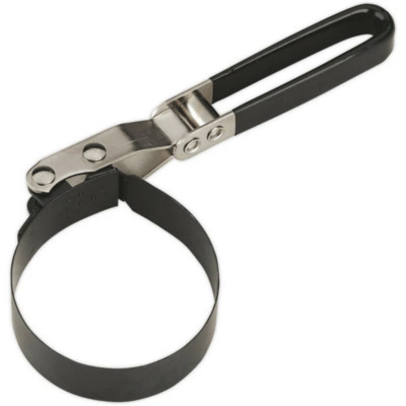 Image of Loops Oil Filter Band Wrench - 73-82mm Capacity - PVC Dipped Handle - Swivel Action Multi