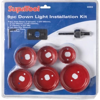 Image of SupaTool Down Light Installation Kit 9 Piece