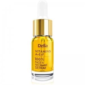Image of Delia Cosmetics Professional Face Care Vitamins A+E+F Anti-Wrinkle Serum For Face And Decollete 10ml