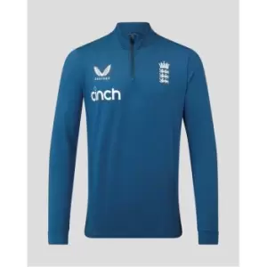 Image of Castore England quarter Zip Top Mens - Blue