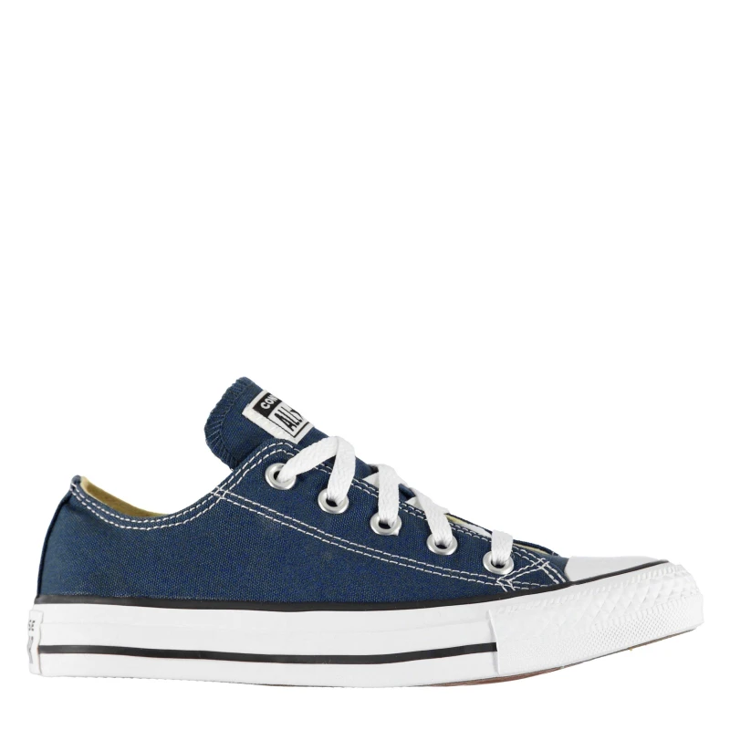 Image of Mens Converse All Star Low Navy Canvas Trainers, 4.5
