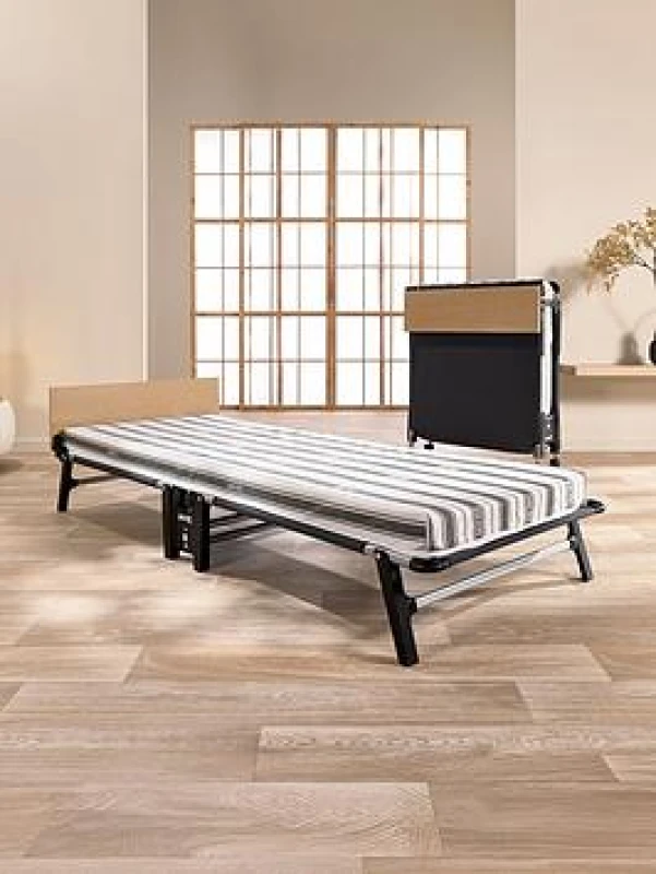 Image of Jaybe Jay-Be Qe80 Quick Folding Bed With Comfort Mattress, Single White WXVZA Unisex