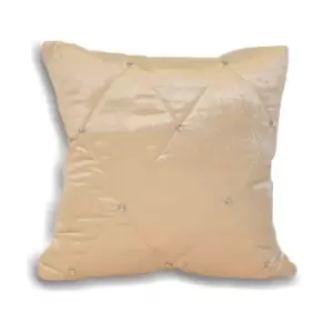 Image of Riva Home Diamante Cushion Cover (45x45cm) (Cream)