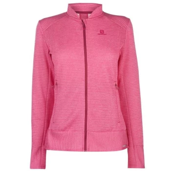 Image of Salomon Right Nice Fleece Jacket Ladies - Pink