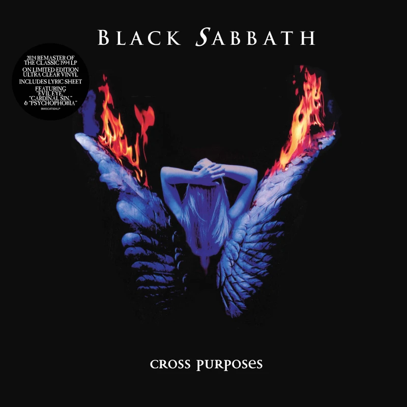 Image of Black Sabbath Cross Purposes - 2024 Remaster - Ultra Clear Vinyl - Sealed 2024 UK vinyl LP BMGCAT924LP