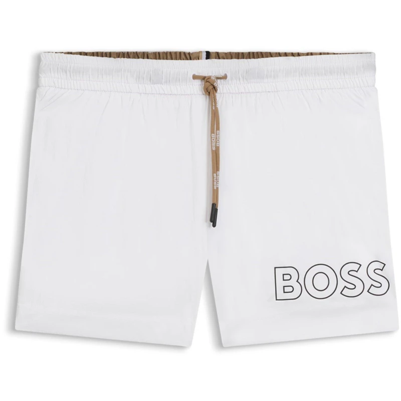 Image of Boss Mens Mooneye Swim Shorts White male XL