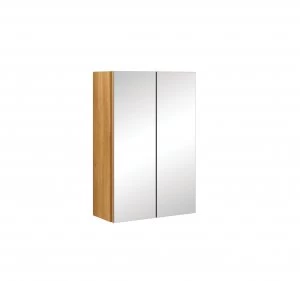 Image of Wickes Talana Walnut Wall- Hung Hung Mirror Storage Unit - 400mm