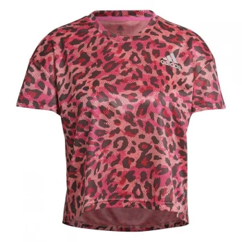 Image of adidas Supernova Prime-Blue T-Shirt Womens - Hazy Rose/Multi