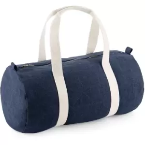 Image of Bagbase Denim Barrel Bag (One Size) (Denim Blue) - Denim Blue