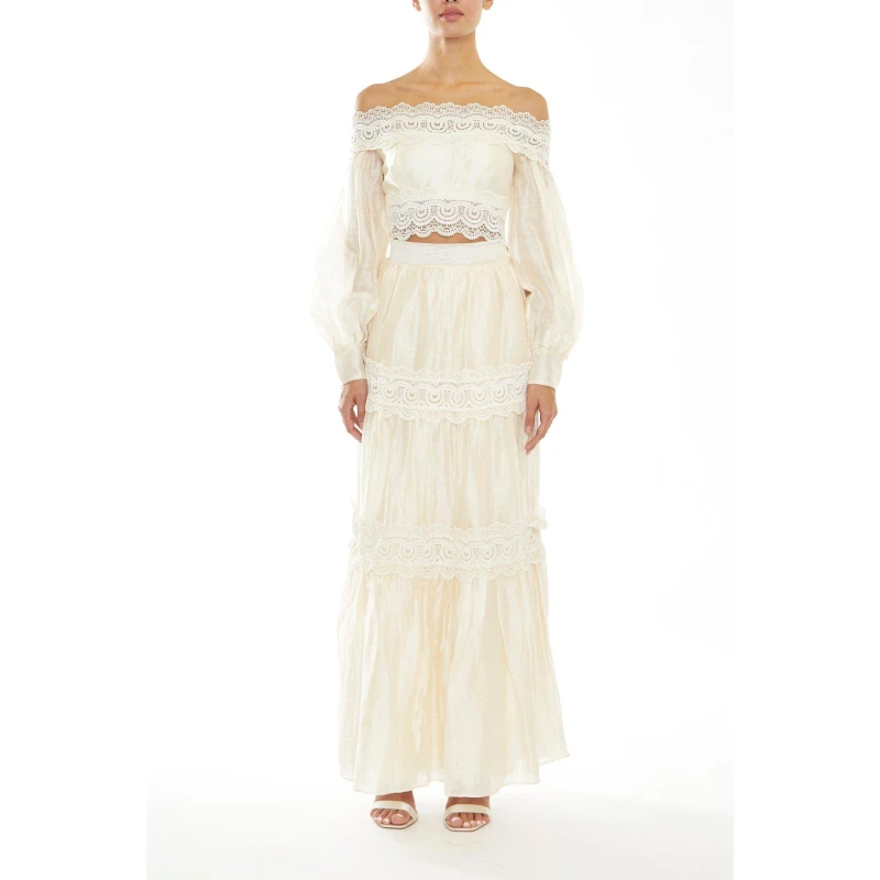 Image of True Decadence TRUE Maxi Skirt Pale Stone female 10 (S)