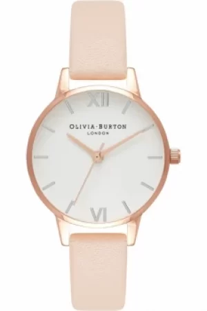 Image of Ladies Olivia Burton White Dial Midi Dial Watch OB16MDW21