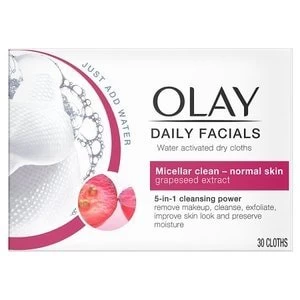 Image of Olay Daily Facials 5-in1 Dry Cloths - Normal Skin