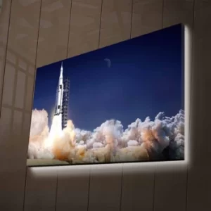 Image of NASA-034 Multicolor Decorative LED Lighted Canvas Painting