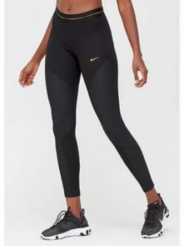 Image of Nike Training Pro Warm Icon Clash Leggings - Black