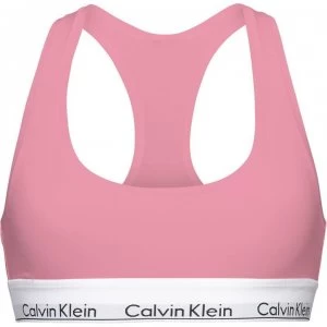 Image of Calvin Klein Modern Cotton Logo Bralette - Rosey Dream