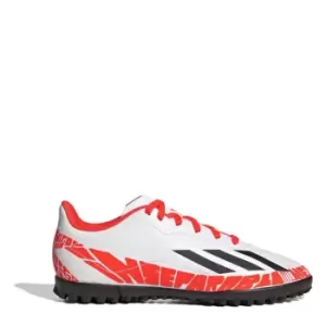 Image of adidas X Messi .4 Junior Astro Turf Trainers - White