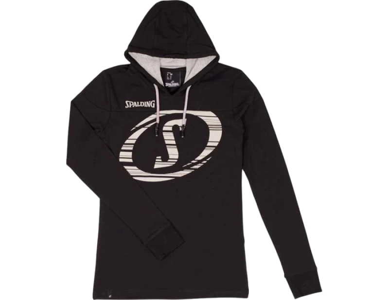 Image of Spalding Fast Hooded Long Sleeve Jersey Women Black L