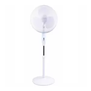 Image of Stirflow 16" Pedestal Floor Fan Oscillating Control & Tilt Action 3 Speed Settings White - SFGP16D